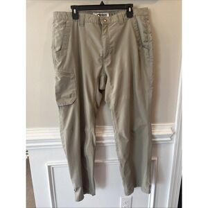 Mountain Khaki Hiking Pants Mens 38 X 30 Beige Lightweight Packable Nylon